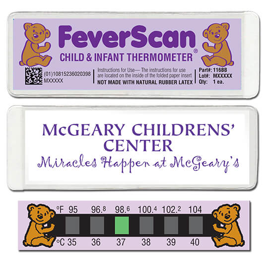  Baby Bear Feverscan Thermometer in 1/4 Wallet Size